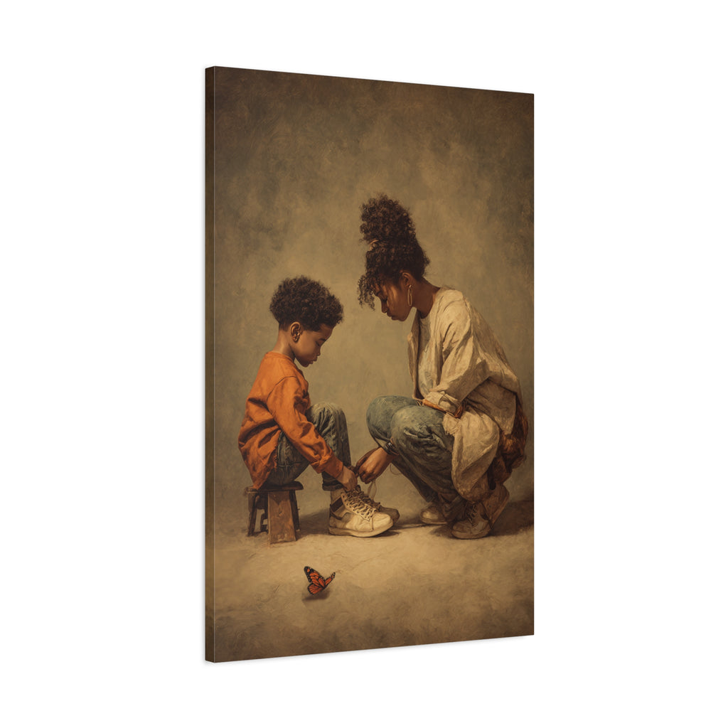 Mother and Child Wall Art Print – Emotional Black Family Decor