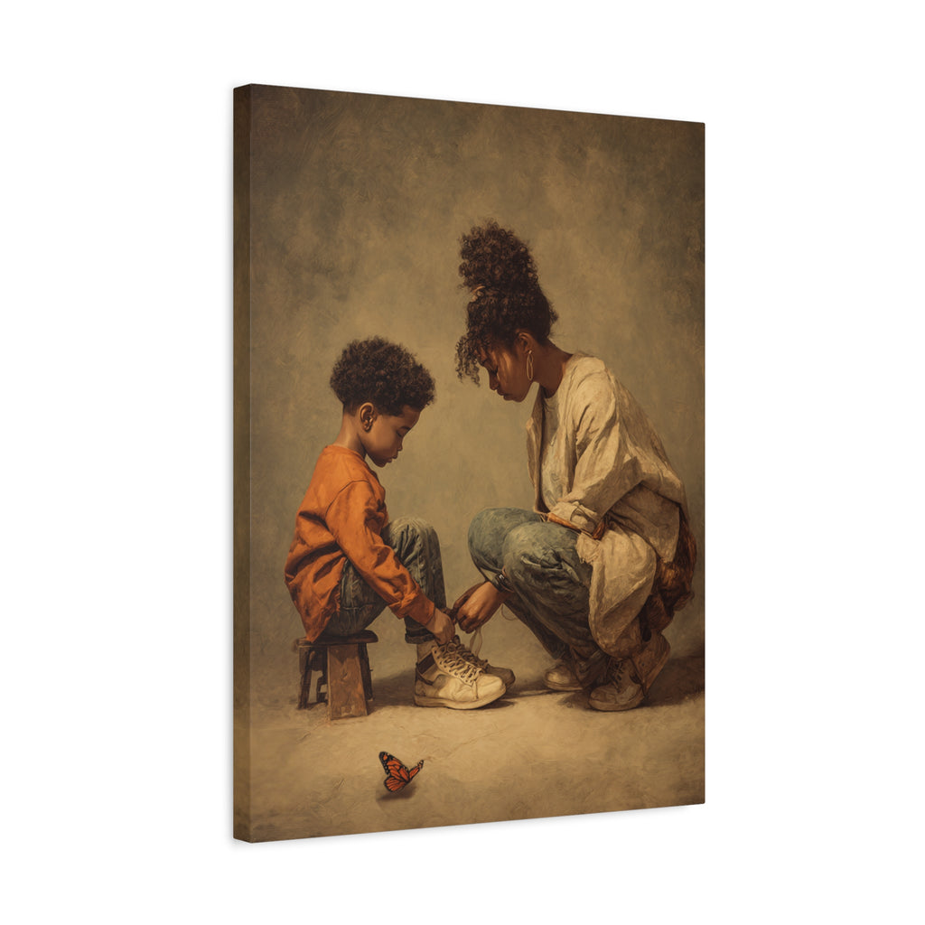 Mother and Child Wall Art Print – Emotional Black Family Decor