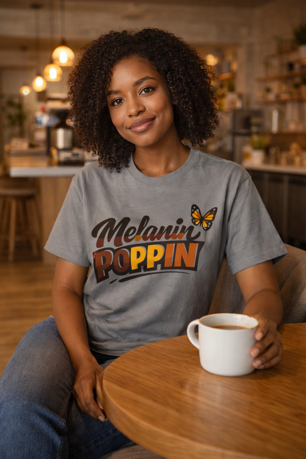 Melanin Poppin T-Shirt | Black Culture Pride Tee