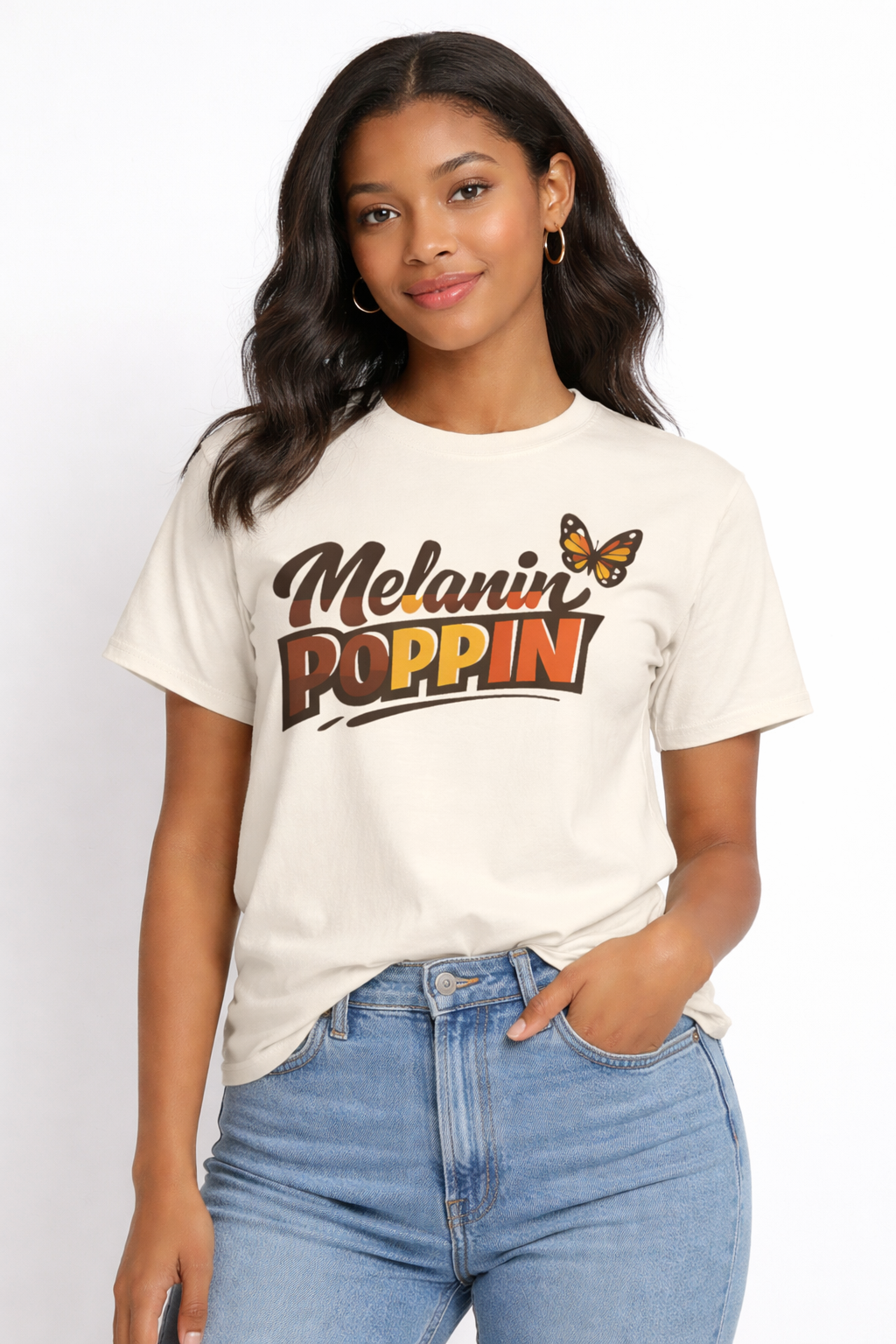 Melanin Poppin T-Shirt | Black Culture Pride Tee