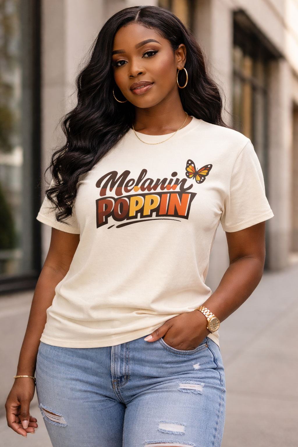 Melanin Poppin T-Shirt | Black Culture Pride Tee