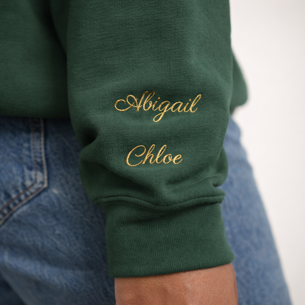 Melanin Nana Sweatshirt – Personalized EST Year Embroidered Nana Crewneck | Custom Mom Gift | Black Mom Apparel