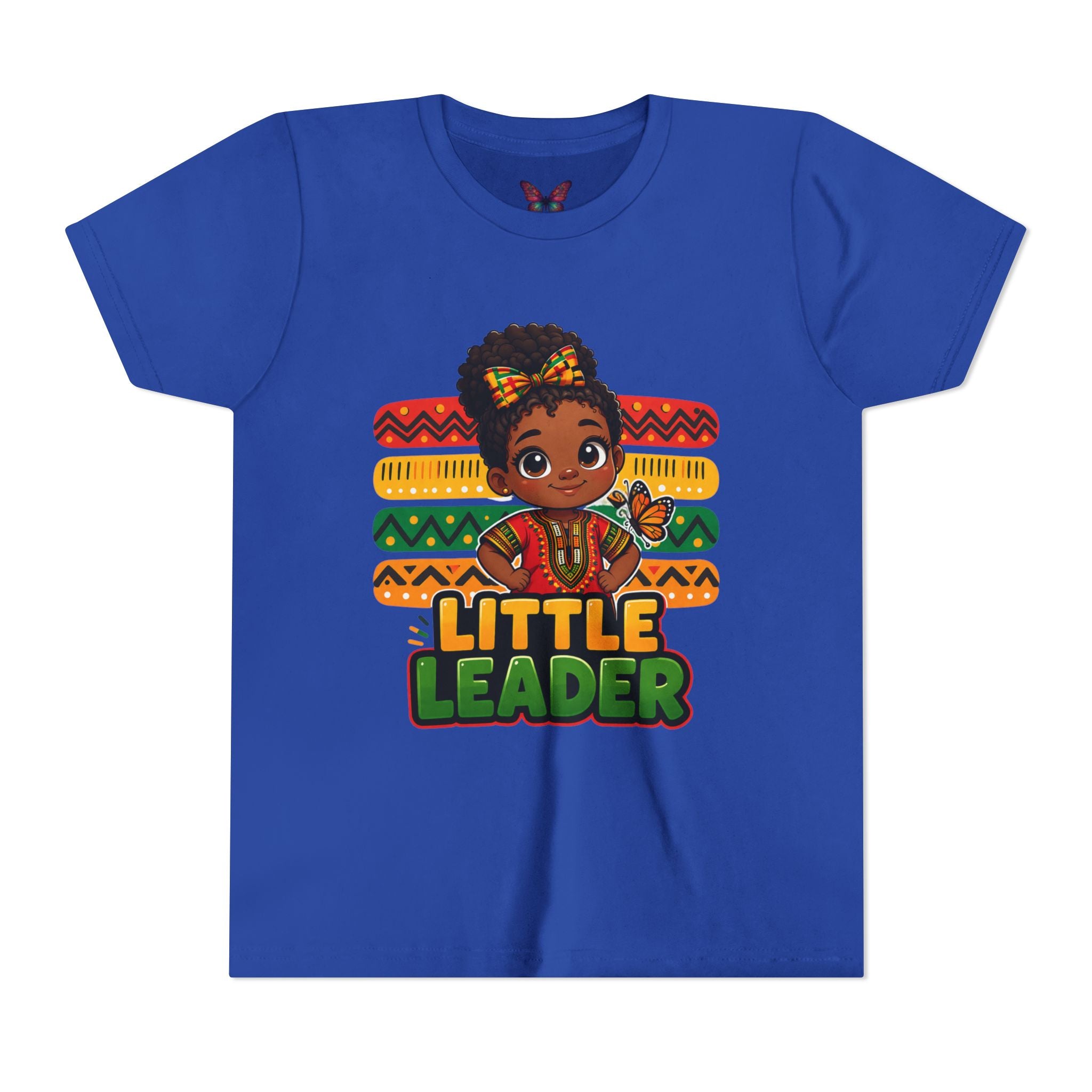 Little Leader Girl Kids T-Shirt – Black Girl Empowerment Tee, Youth Graphic Shirt, Future Leader Inspirational Kids Tee