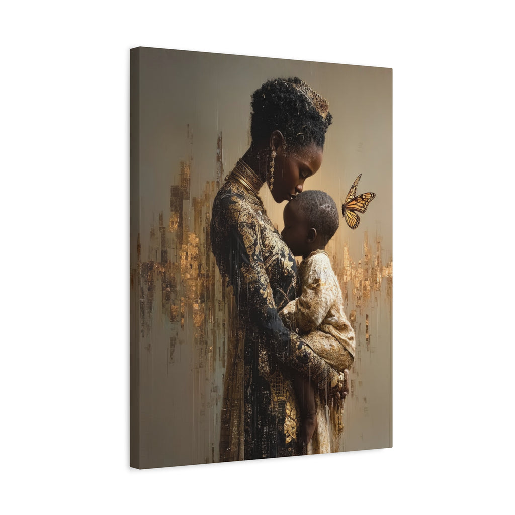 Black Mother and Child Wall Art | The Blueprint | African American Motherhood Art | Mothers Day Gift for Mom | Black Family Art