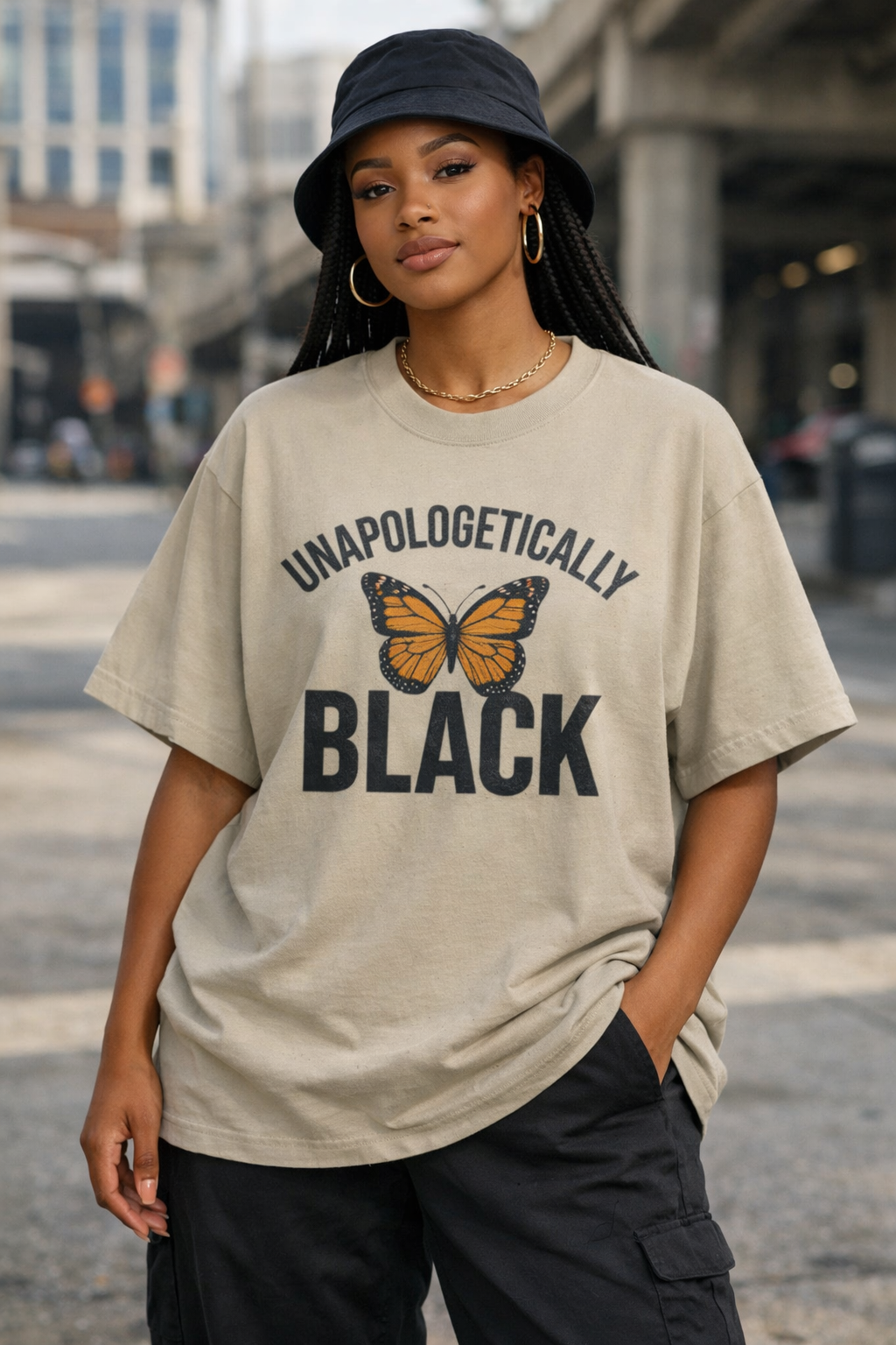 Unapologetically Black Graphic T-Shirt – Afrocentric Pride Streetwear