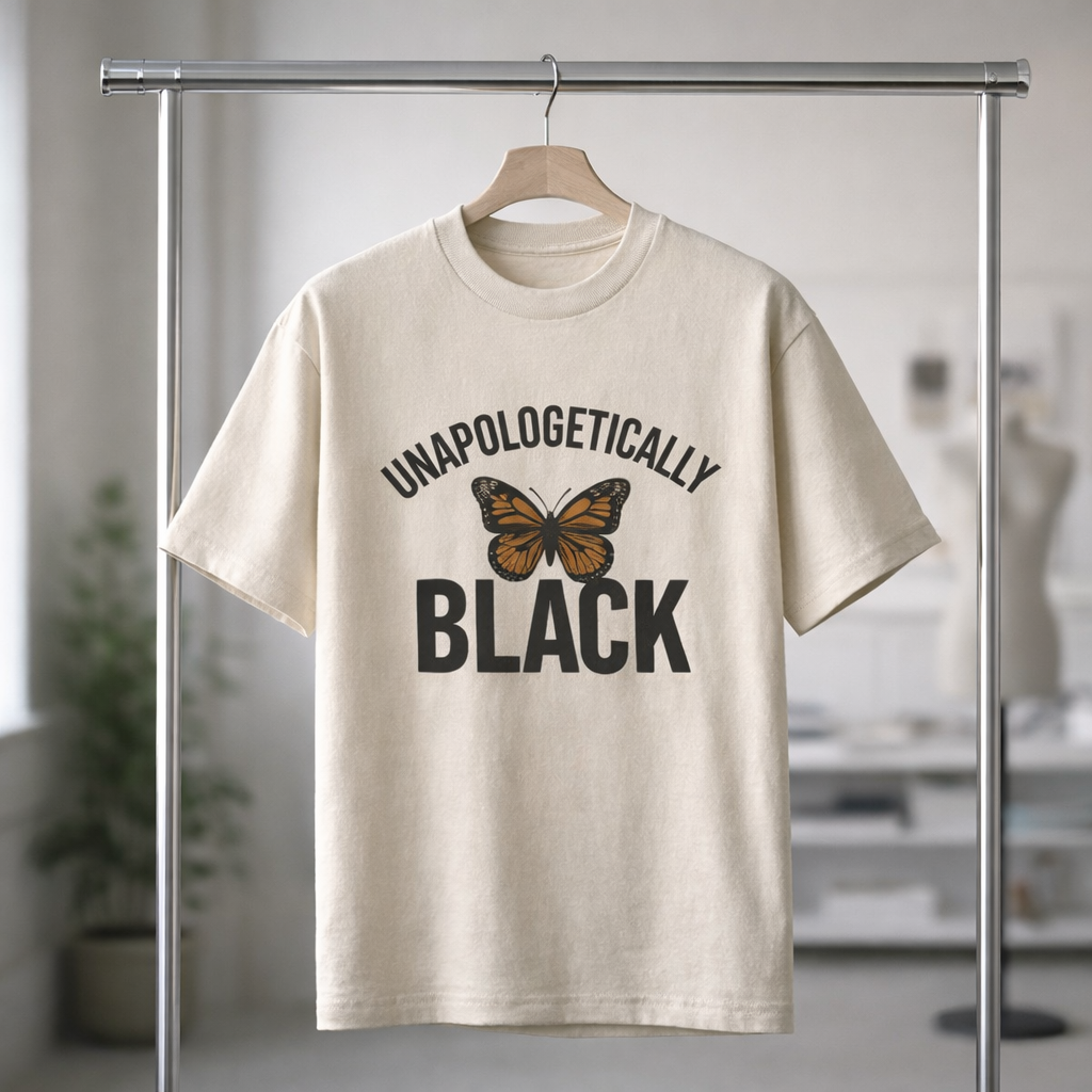 Unapologetically Black Graphic T-Shirt – Afrocentric Pride Streetwear